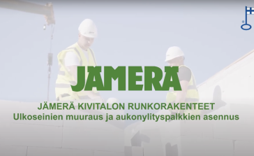 Katso video: Jämerä kivitalon ulkoseinien muuraus ja aukonylityspalkkien asennus