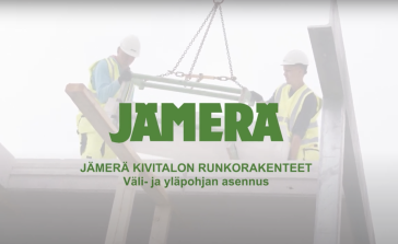 Katso video: Jämerä kivitalon väli- ja yläpohjan asennus