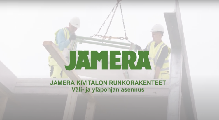 Katso video: Jämerä kivitalon väli- ja yläpohjan asennus