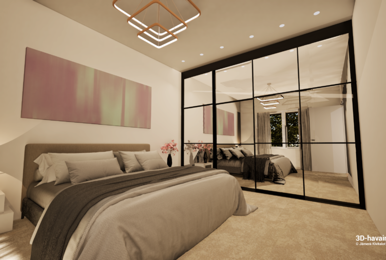 makuuhuone kivitalo Tuusula 134 m2 talo A Rykmentinpuisto