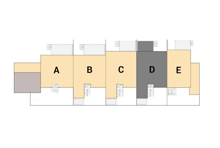 kaupunkipientalo kivitalo Tuusula pohjakuva talot A B C D E