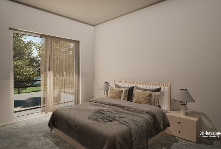 makuuhuone kivitalo Tuusula 134 m2 talo C päämakuuhuone